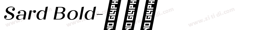 Sard Bold字体转换